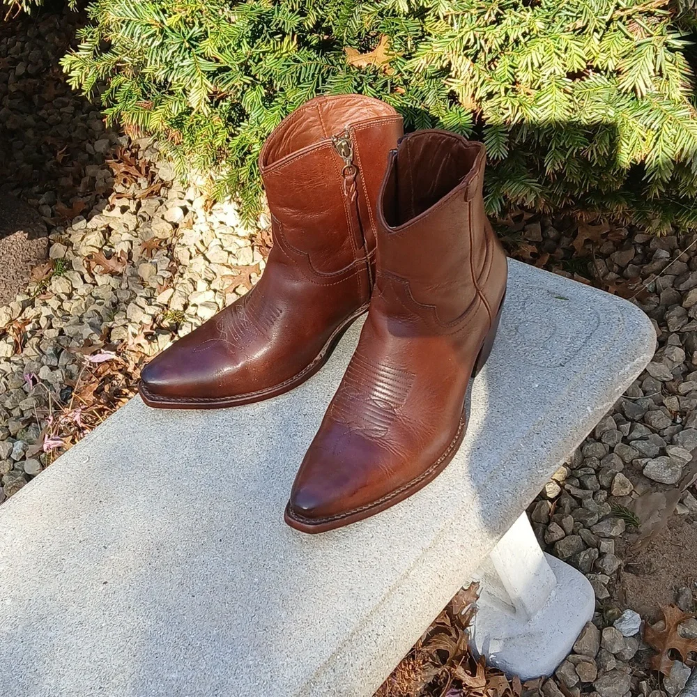 TECOVAS THE DAISY LEATHER Ankle Boots Size 9 - Picture 13 of 14